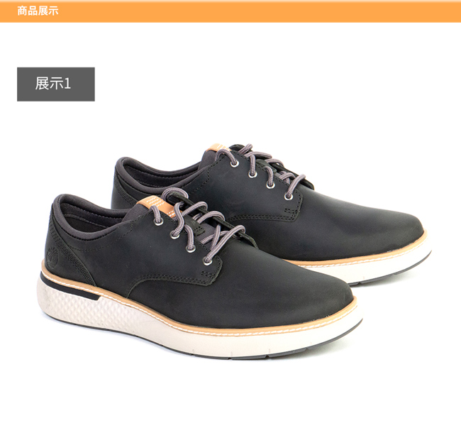 Timberland 男款黑色皮革休閒靴