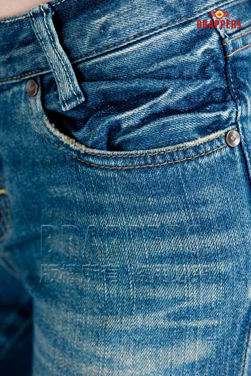 BRAPPERS 女款 Boy Friend Jeans系列-女用直筒褲-藍