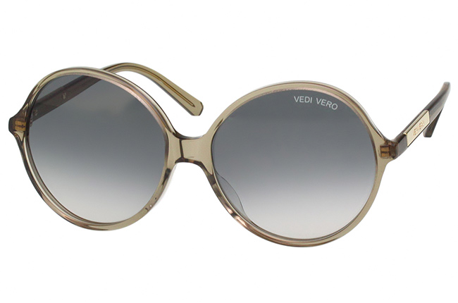 VEDI VERO 圓框 太陽眼鏡 (透明灰色)VE805