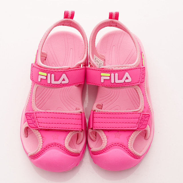 FILA頂級童鞋 輕量護趾涼鞋款 FO32R-256桃粉(中小童段)