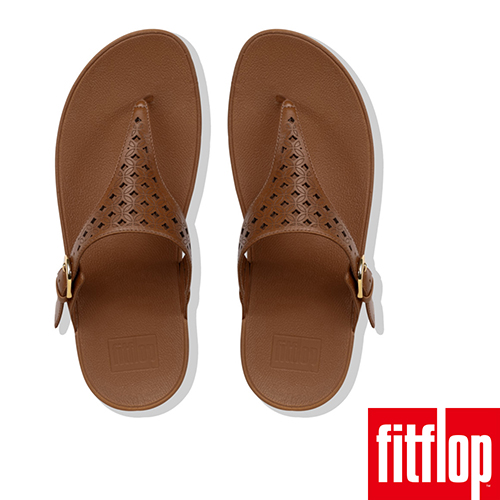 FitFlop SKINNY TOE POST - LATTICED 焦糖色