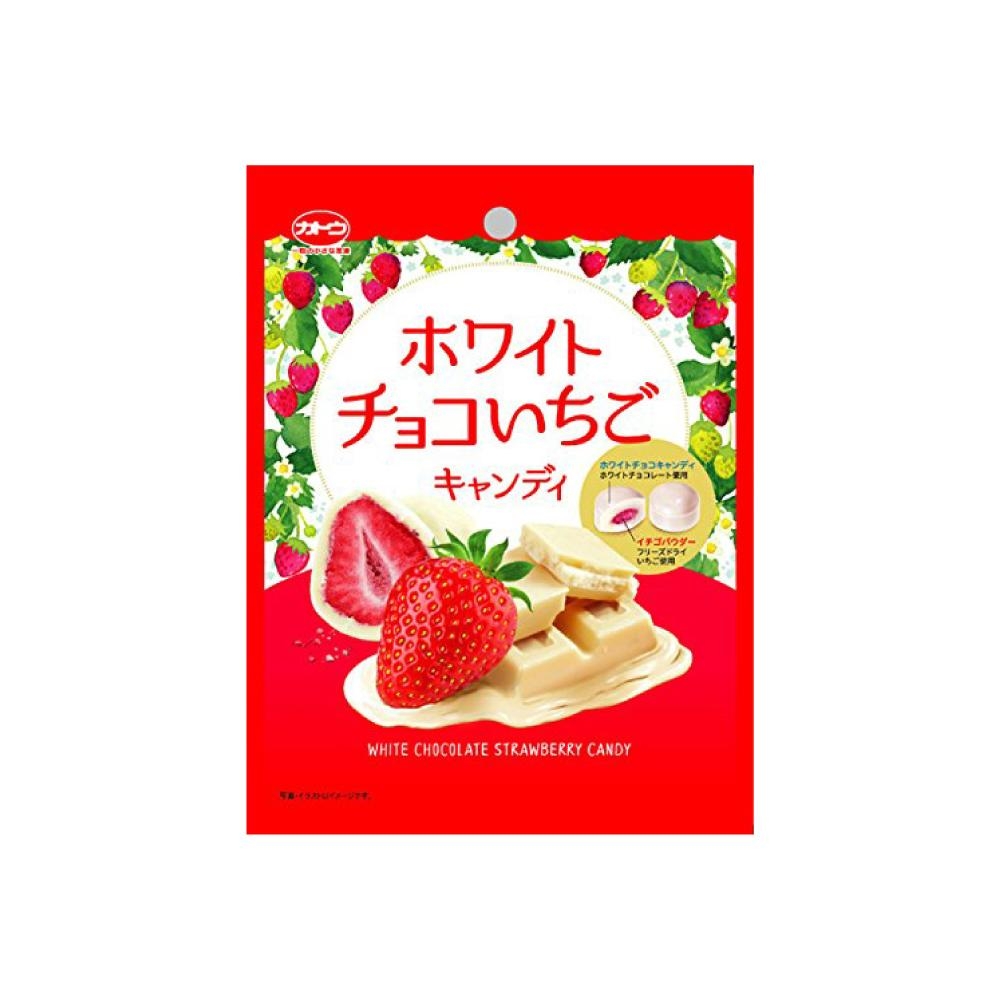 加藤草莓代可可脂白巧克力糖(76g)