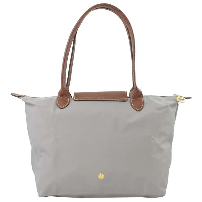 LONGCHAMP Le Pliage Nylon尼龍長把手提包(冰河灰/S)