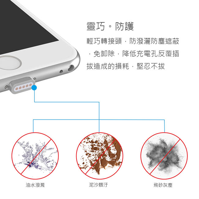 DIKE 磁吸充電線1M(無附磁吸頭)-DL210