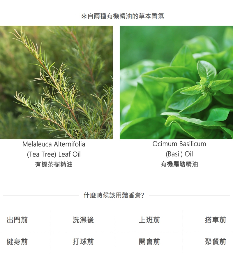 ALLgood 金盞花精華體香膏 - 茶樹羅勒 72g