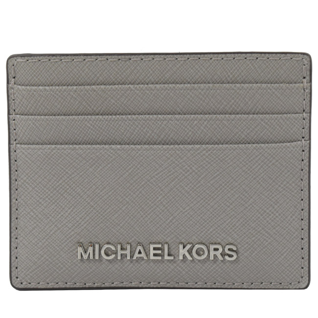 MICHAEL KORS Jet Set 簡易式防刮牛皮卡夾(珍珠灰)