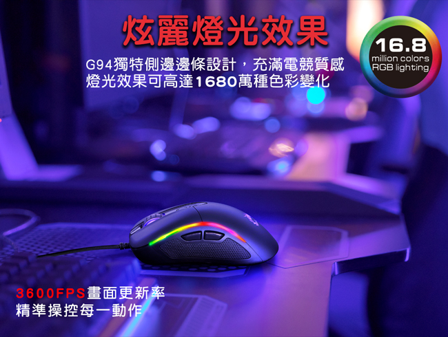 LEXMA G94有線遊戲滑鼠