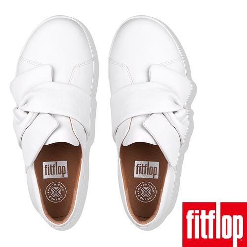 FitFlop F-SPORTY扭結休閒鞋白色