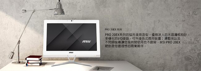 MSI微星 Pro20EX-003 20型AIO雙核液晶電腦(N4000/4G/128G