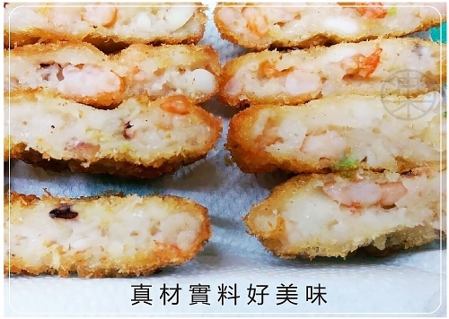 海陸管家澎湖純手工特大花枝蝦餅(每片約210g) x5片