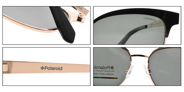Polaroid 偏光太陽眼鏡 時尚眉框款/黑玫瑰金 #PLD4055S 2O5UC