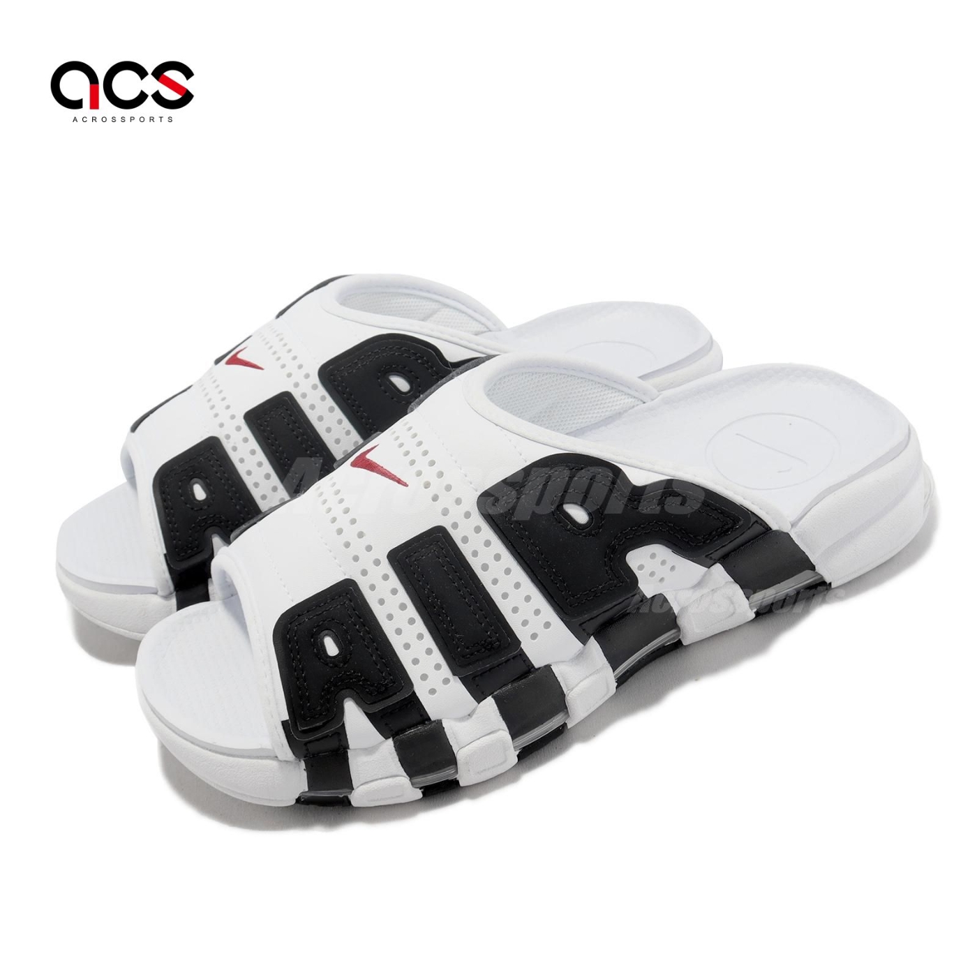 Nike 拖鞋Air More Uptempo Slide 白黑大AIR 男鞋氣墊FB7818-100 | 涼