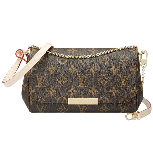 LV M40718 Monogram Favorite MM金屬磁釦手拿晚宴/斜背包(中)