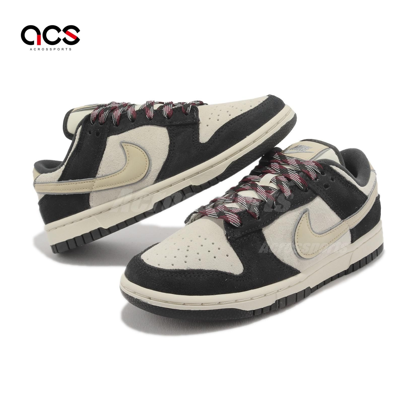 Nike Wmns Dunk Low LX Black Suede 奶油白黑休閒鞋女鞋DV3054-001