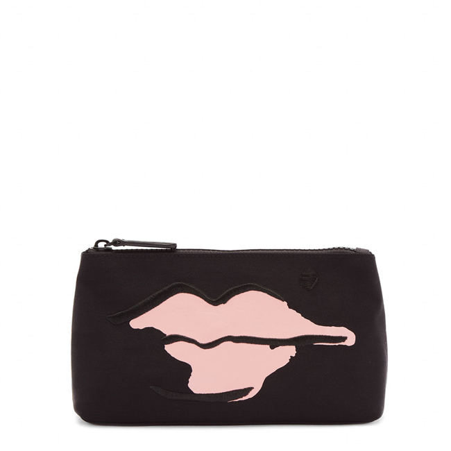 LULU GUINNESS T-SEAM 化妝包 (BEAUTY SPOT粉)