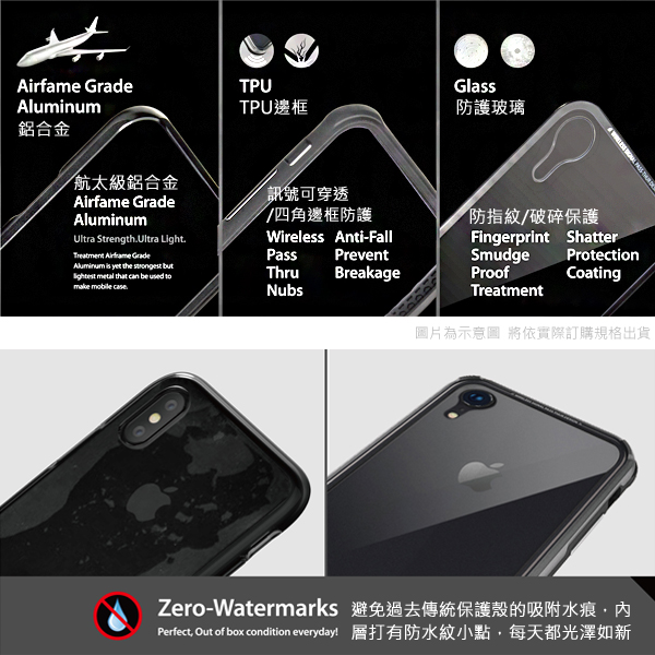 SWITCHEASY iPhone Xs Max 鋁合金TPU 9H玻璃手機殼
