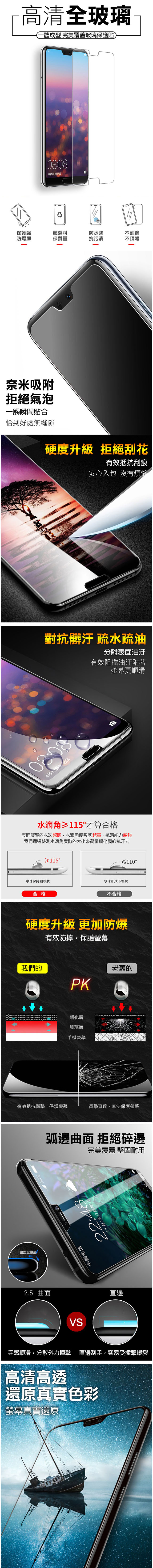 華為 P20 9H鋼化玻璃膜 透明 保護貼(非滿版)