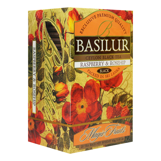 Basilur 錫蘭花果茶包(2gx20入)-覆盆子&玫瑰果