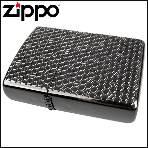 ZIPPO 美系~Hexagon Design-六邊形圖案深刻(ARMOR裝甲)