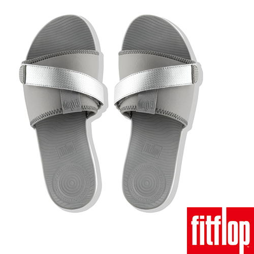 FitFlop NEOFLEX SLIDE SANDALS-淺灰/銀色