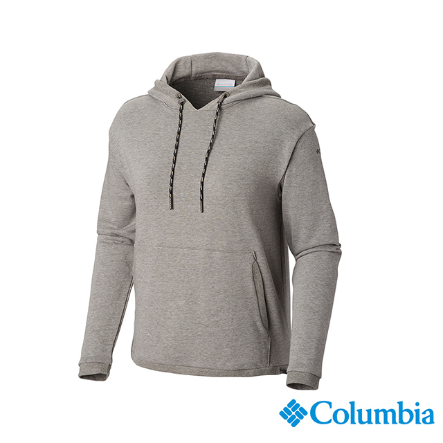 Columbia 哥倫比亞 女款-UPF50棉質連帽上衣-灰色 UAR25610GY