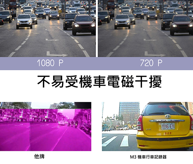 CARSCAM行車王 M3 機車行車記錄器SONY鏡頭WDR寬動態1080P前後雙鏡頭