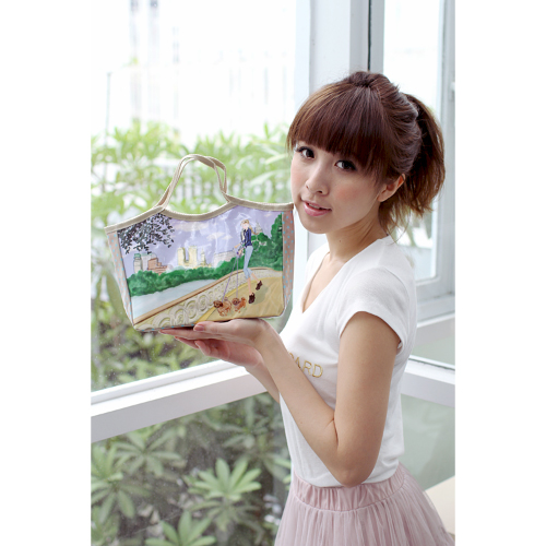 Reiko Aoki青木禮子 Park bridge彩繪托特包-小