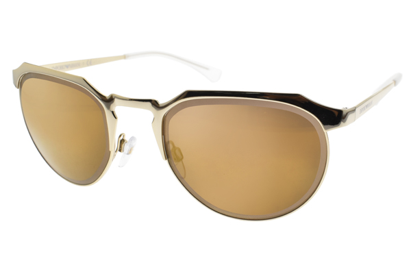 EMPORIO ARMANI太陽眼鏡 歐美時尚/金-黃水銀#EA2067 30137D