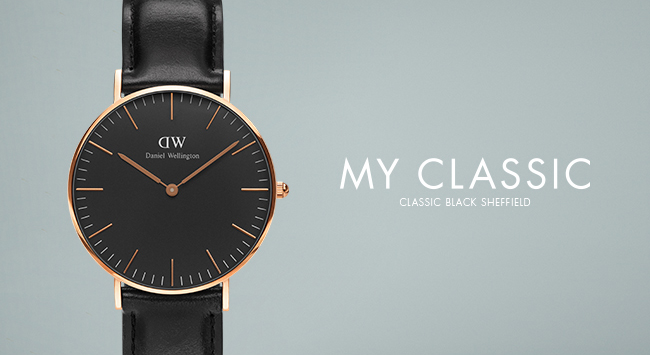 DW 手錶 官方旗艦店 36mm銀框 Classic Black 爵士黑真皮皮革錶