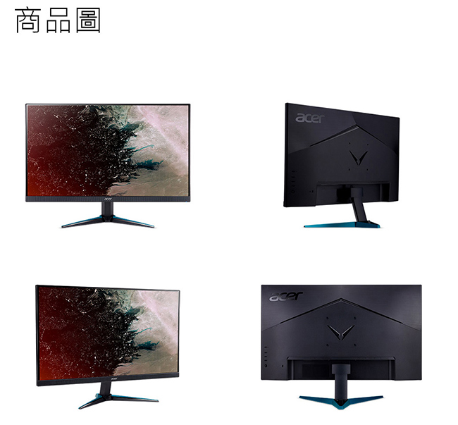 [無卡分期12期] Acer VG270K 27型 IPS 4K薄邊框電競電腦螢幕