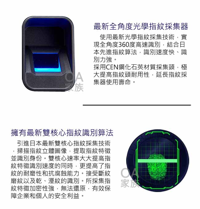 京都技研 TR-600指紋刷卡考勤機/打卡鐘