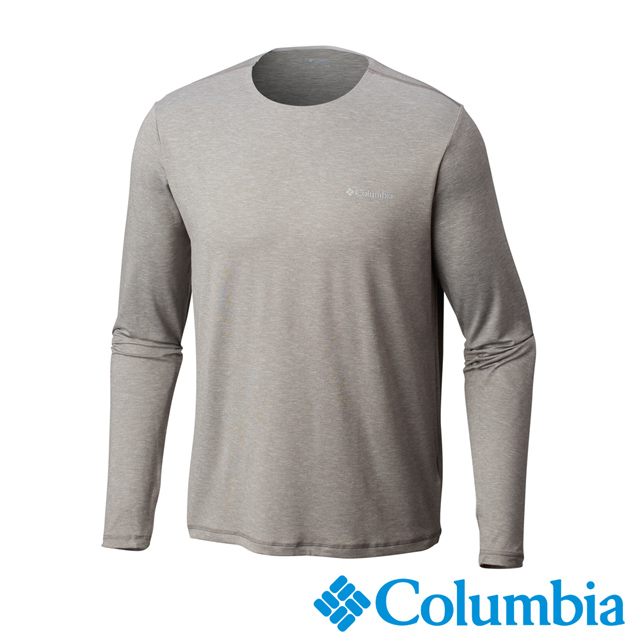 Columbia哥倫比亞 男款-Omni-SHADE 防曬50快排長袖上衣-灰色