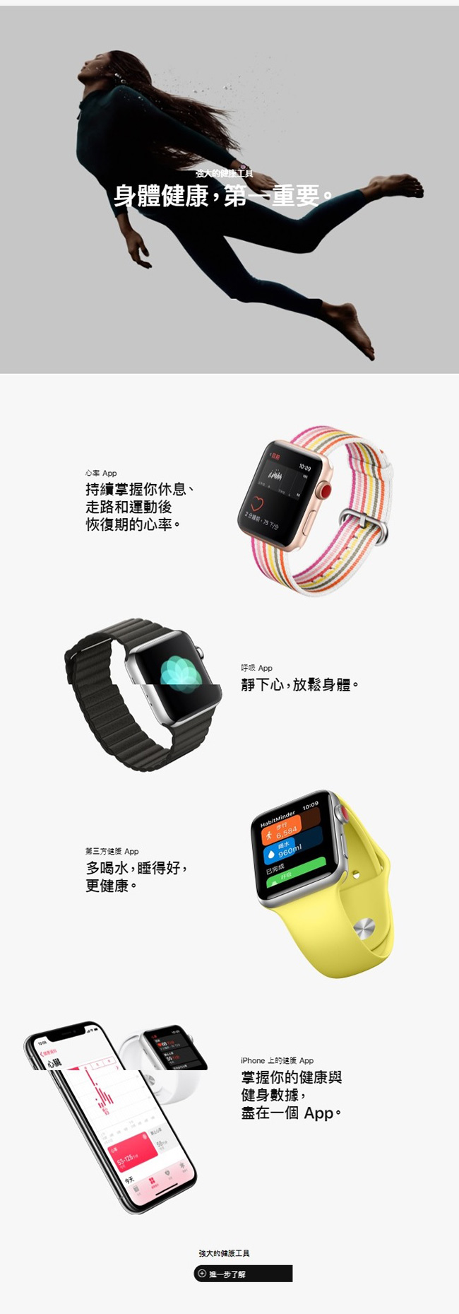 Apple Watch S3(GPS+網路) 42mm 黑色不鏽鋼錶殼搭配黑色運動型錶帶