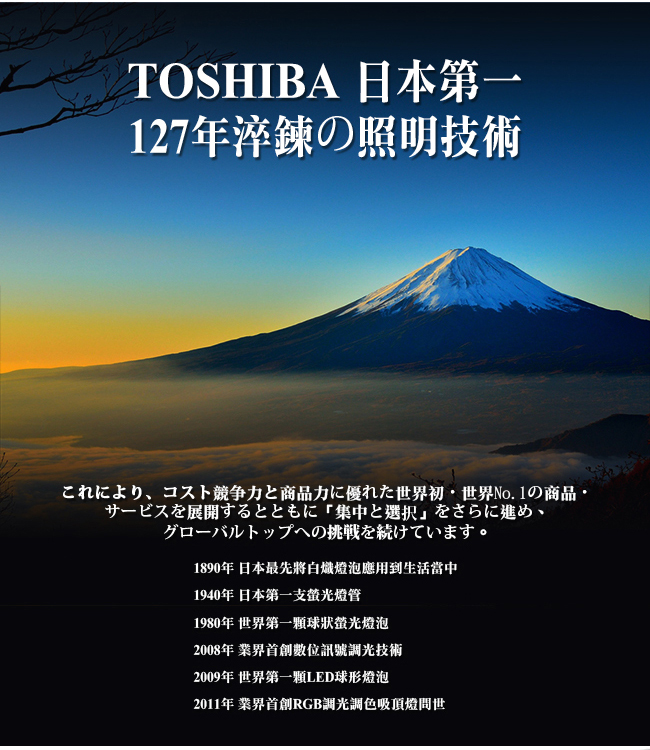 TOSHIBA東芝 14W廣角型LED燈泡/高效球泡燈-白光4入