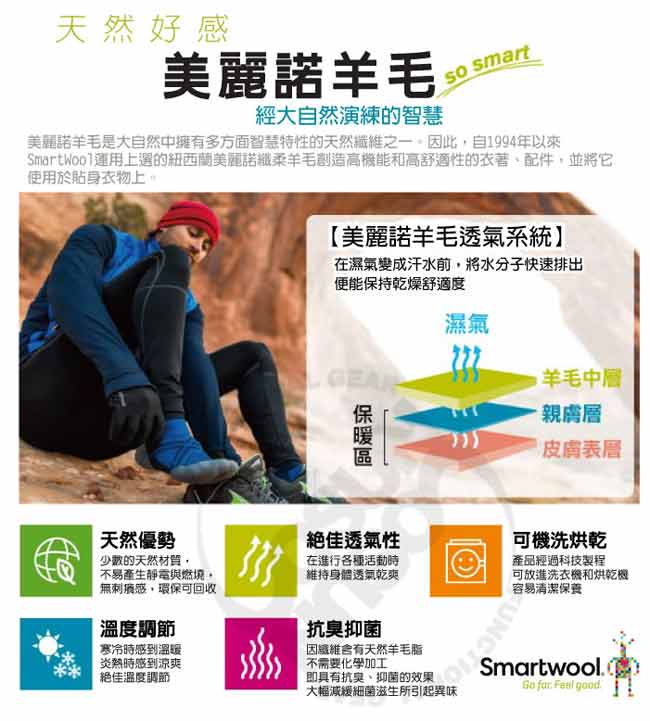 SmartWool 男 塗鴉日出山林 超輕彈性透氣短袖圓領T恤_苔綠色