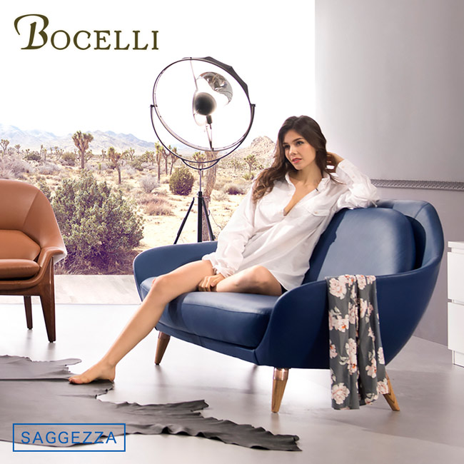 BOCELLI-SAGGEZZA智慧風尚沙發3seat(義大利牛皮)優雅深藍