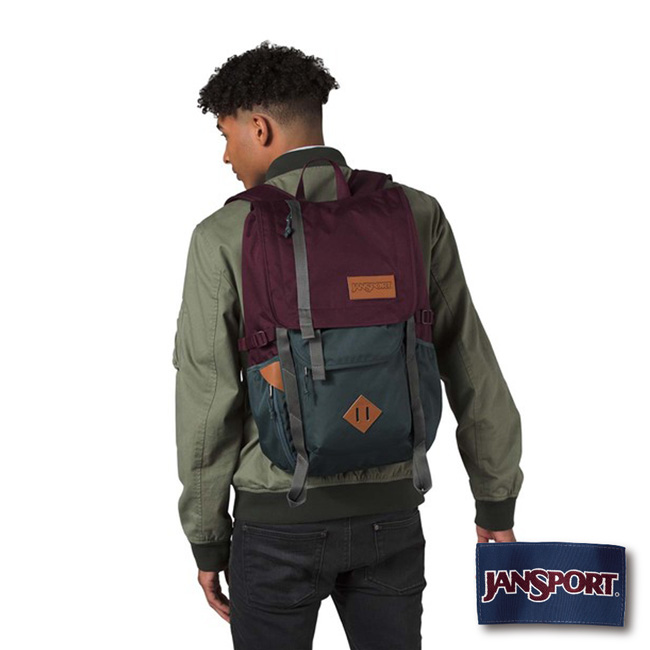 JANSPORT HATCHET系列後背包 -乾燥紅/灰