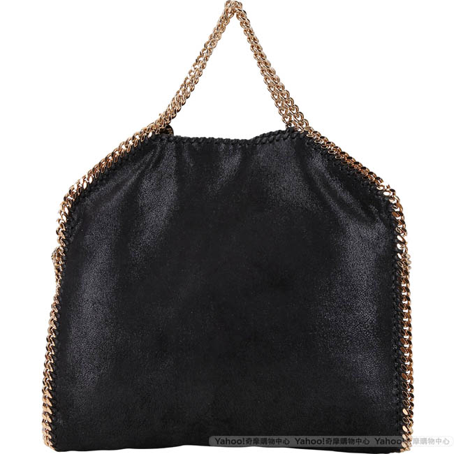 Stella McCartney Falabella Shaggy 金鍊帶兩用包(黑色)