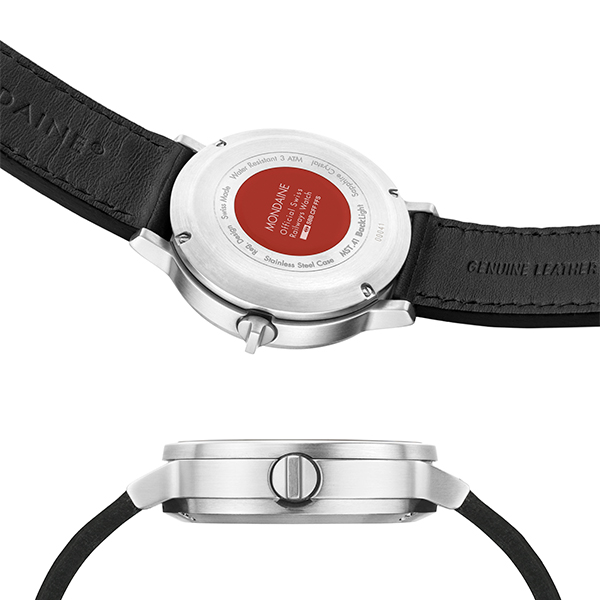 MONDAINE 瑞士國鐵stop2go經典腕錶–40mm/白