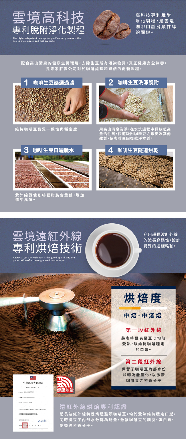 雲境-莊園日式煎焙咖啡豆-100%阿拉比卡豆