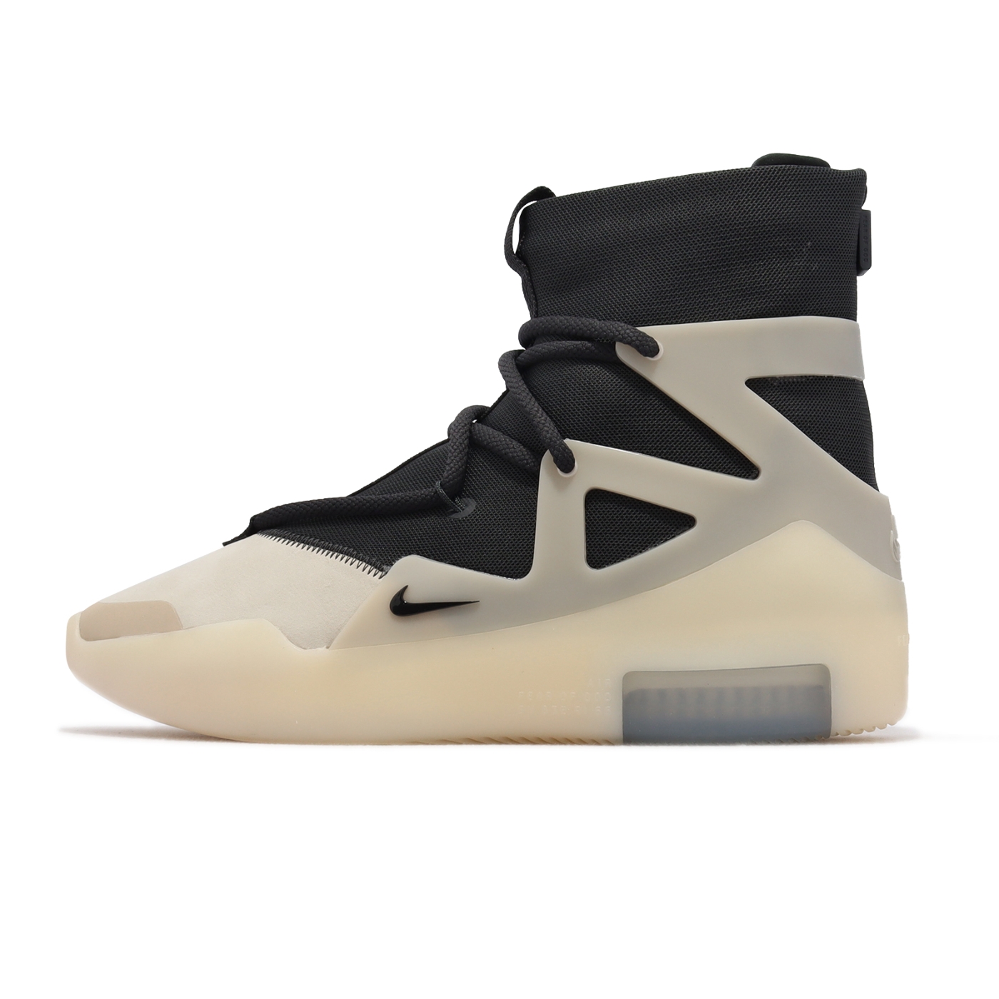 Nike 休閒鞋Air Fear of God 1 男鞋黑米白The Question 高筒反光AR4237