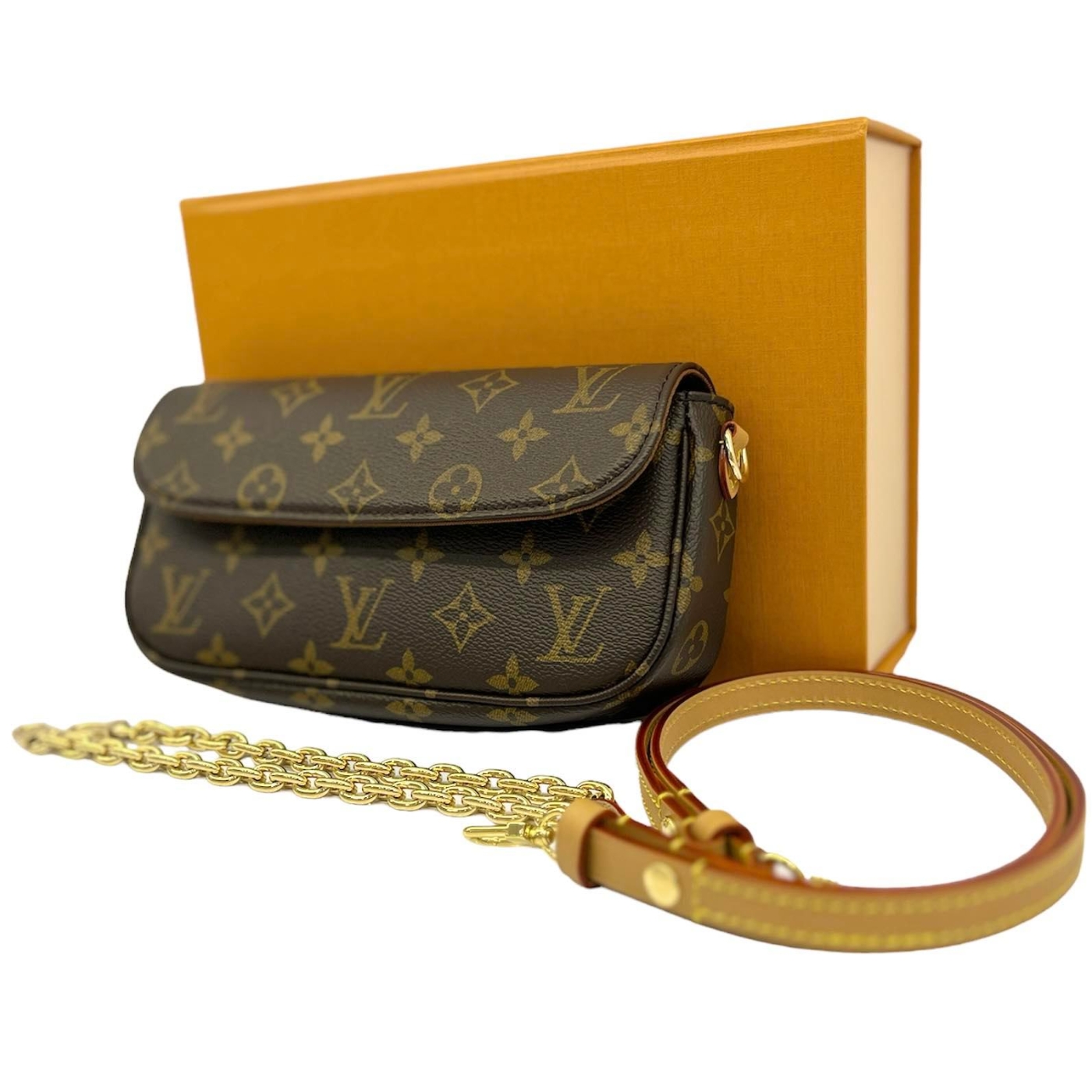 Louis Vuitton Monogram Canvas Wallet on Chain Ivy M81911 in 2023