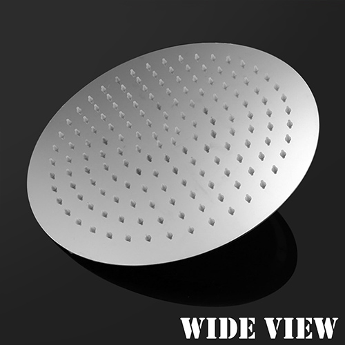 WIDE VIEW 超薄不袗增壓10吋圓形頂噴蓮蓬頭(ZU-SH02)