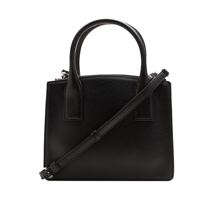 DKNY LOGO個性塗鴉印花手提包 黑