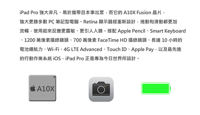 【福利品】APPLE iPad Pro 10.5吋 64G WIFI A1701