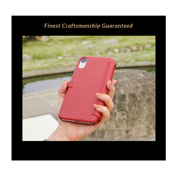 STORYLEATHER iPhone XR 硬殼式側翻(紅)現貨皮套