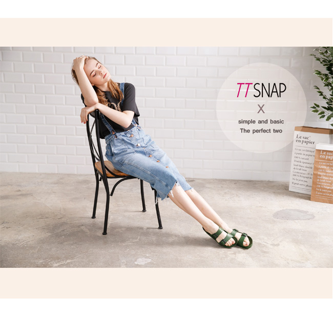 TTSNAP拖鞋-MIT輕量運動休閒拖鞋 深綠