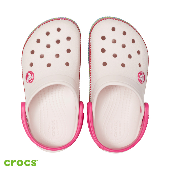 Crocs 卡駱馳 (童鞋)閃亮小卡駱班-205525-6PI