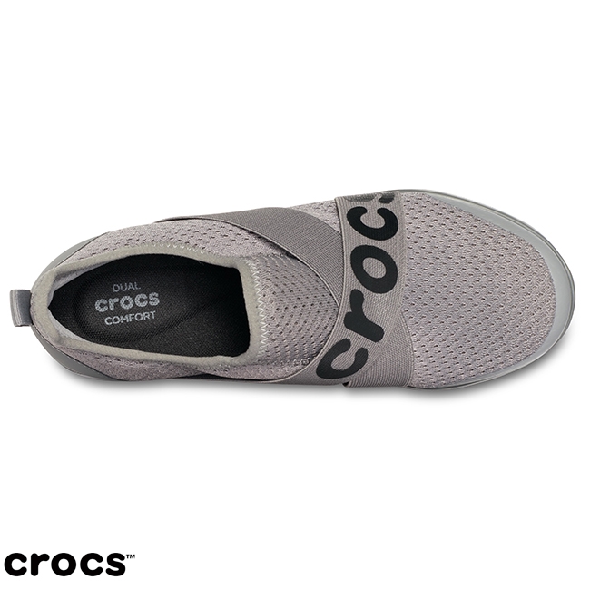 Crocs 卡駱馳 (女鞋) 女士激浪束帶鞋LOGO款 205416-019