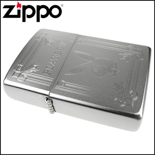 ZIPPO 美系~Playboy-標誌圖案自動雕刻打火機